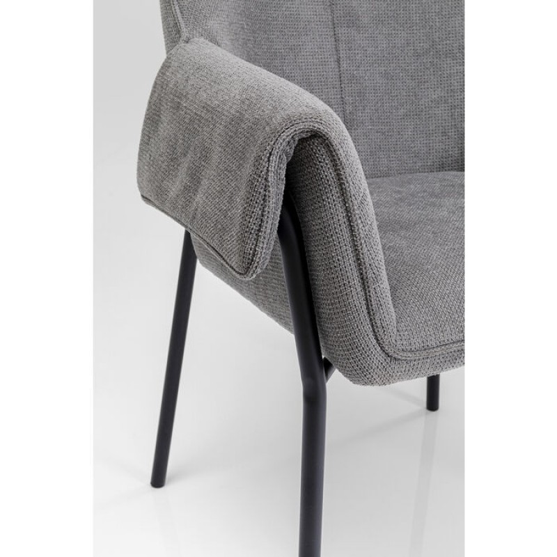 Chair with Armrest Bess Grey